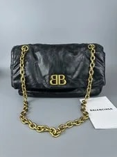 Balenciaga — Balenciaga Monaco BB Logo Arena Medium — Handbag — resale