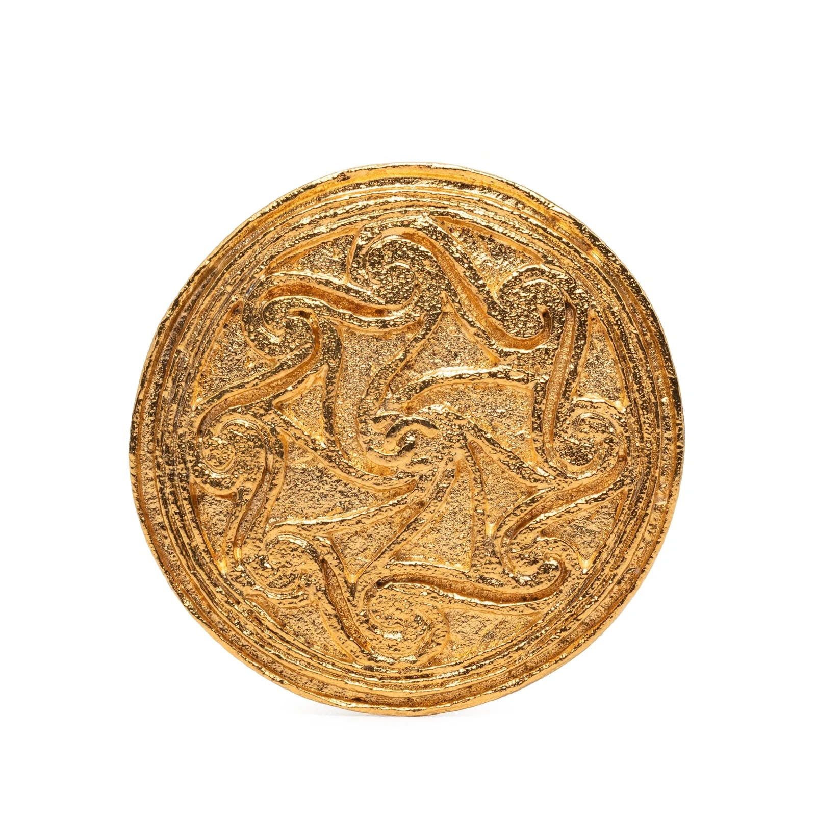 Chanel — CC Swirl Medallion Brooch — Jewelry — resale