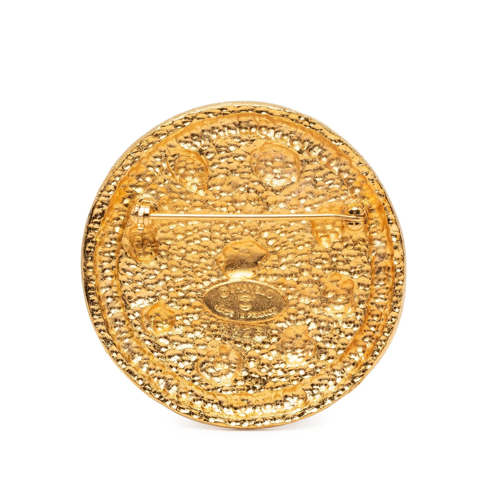 CC Swirl Medallion Brooch 2