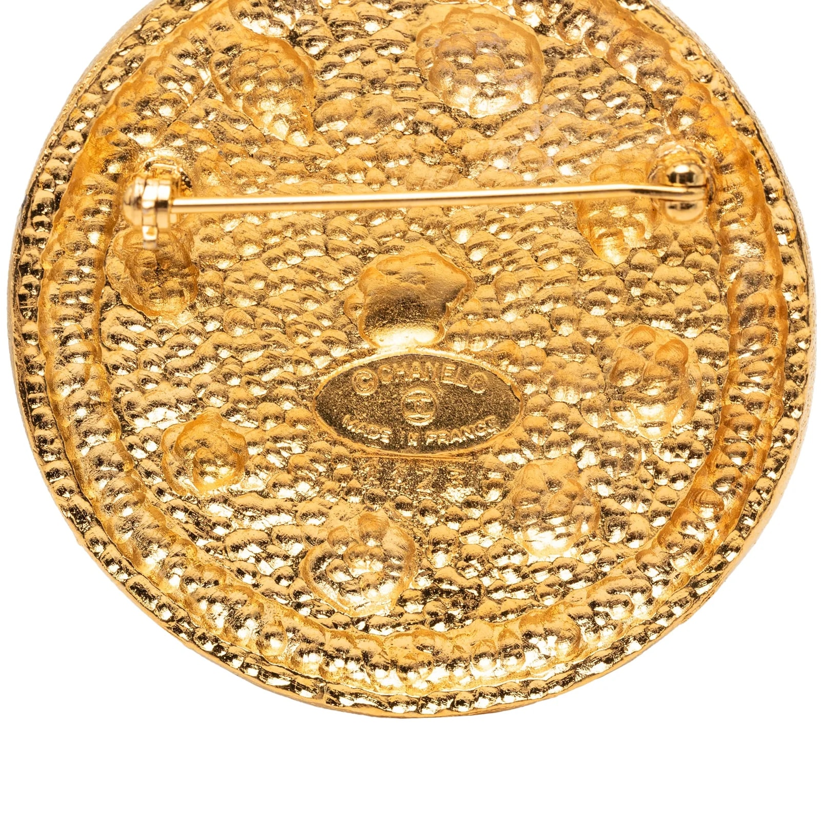 CC Swirl Medallion Brooch 3