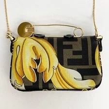 Excellent Condition Fendi Fendace Nano Baguette Chain Mini 25020339 4