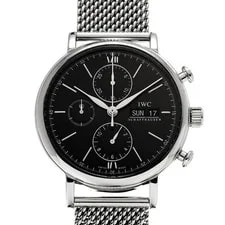IWC — IWC Portofino IW391010 42mm Stainless Steel Black #WW5921 — Watch — resale