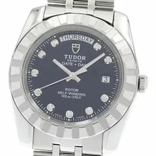 Tudor — Tudor 23010 Classic Date DAY 10P Diamond Automatic Stainless Steel — Watch — resale