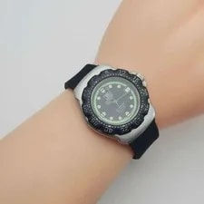 TAG Heuer Formula 1 WA1215 Green Black 3 Hands Date Quartz Black Dial Diver 2
