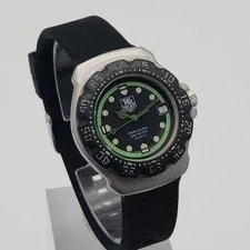 TAG Heuer Formula 1 WA1215 Green Black 3 Hands Date Quartz Black Dial Diver 3