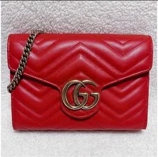 Gucci GG Marmont 474575 Long Wallet Chain 2