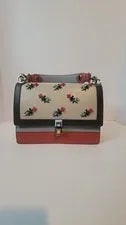 Fendi — Fendi Vitello Liberty Dolce Floral Embroidered Kan — Handbag — resale