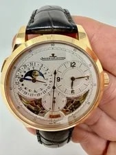 Jaeger-LeCoultre — Jaeger-LeCoultre Duometre A Quantieme Lunaire Full Set W Pin, Buckle, Tool Loupe — Watch — resale