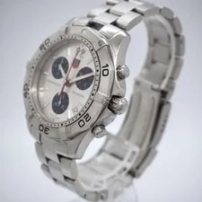 730 Working Tag Heuer Aquaracer Chronograph Silver 4
