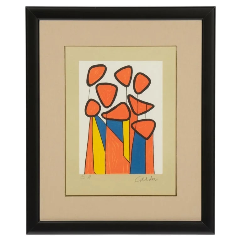 Alexander Calder — Alexander Calder "Squash Blossoms" Signed Lithograph Artist Proof 1970s — decorative_art — resale