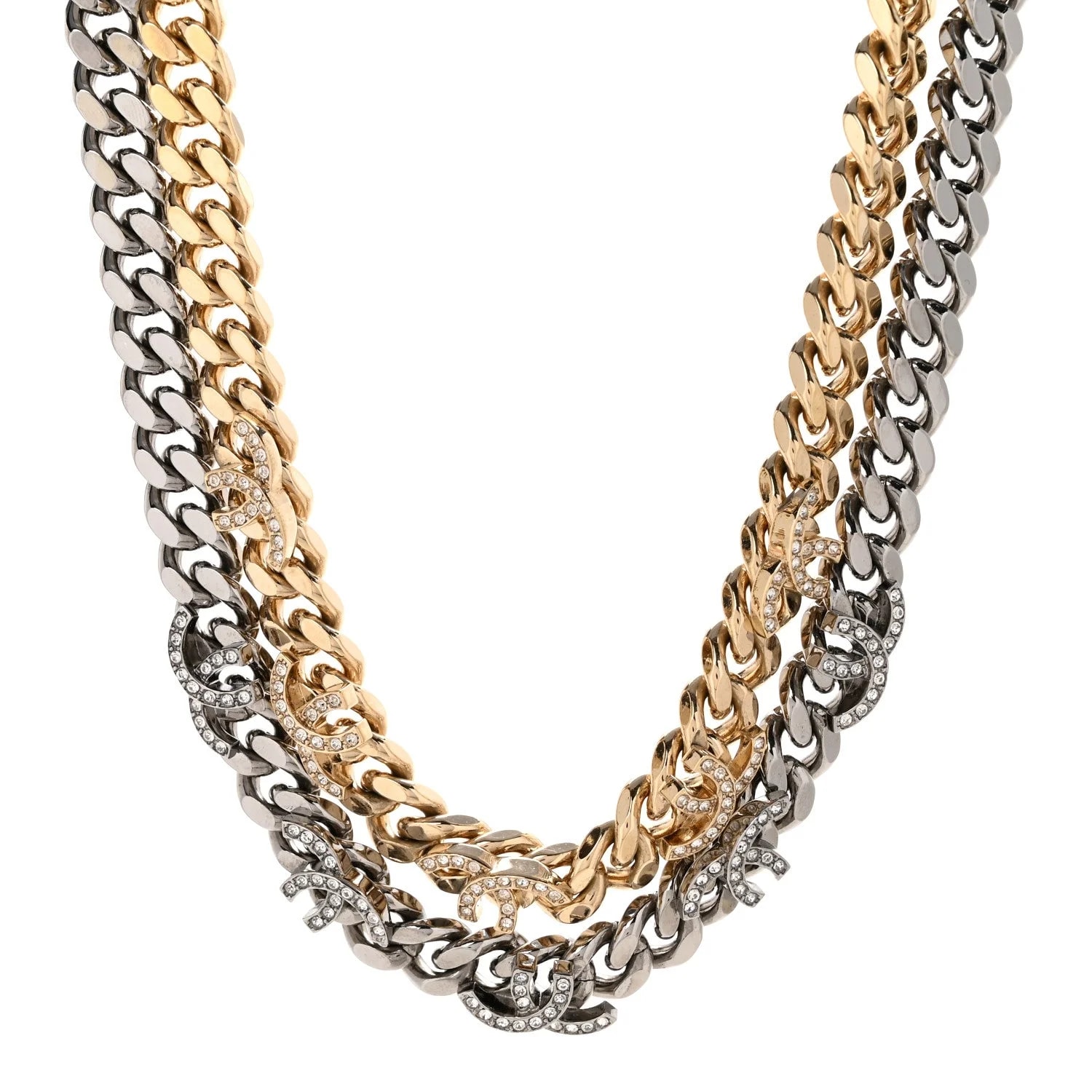 Chanel — Chain CC Link Choker Ruthenium — Jewelry — resale