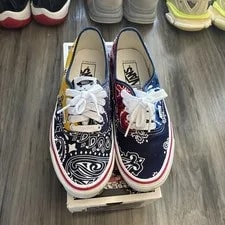 Vans Vault X Bedwin & the Heartbreakers Size 7 .5OG Authentic LX Bandana 4