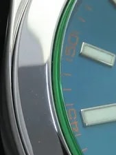 Rolex Milgauss Green Glass Z Blue 116400GV 40mm Blue Dial Steel Box Card #T027 4