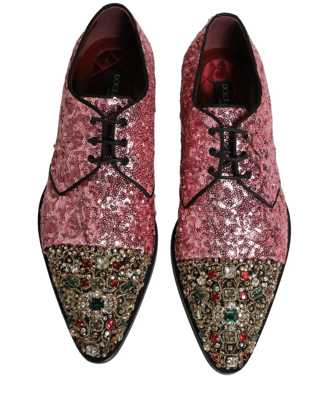 Dolce & Gabbana Sequin Embellished Derby Dress Shoes 3