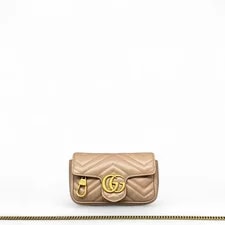 Gucci Matelasse Super Mini GG Marmont Nude (qy090126b8r) 2