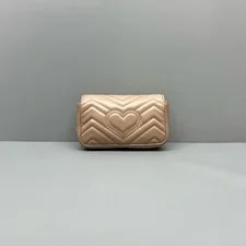 Gucci Matelasse Super Mini GG Marmont Nude (qy090126b8r) 3