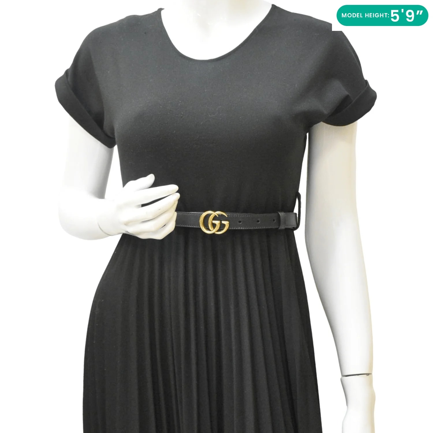 Gucci Slim Double G Marmont Buckle Belt 2