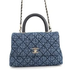Chanel — Chanel Matelasse Coco Handle Top Handle Flap Size Washed ... — Handbag — resale
