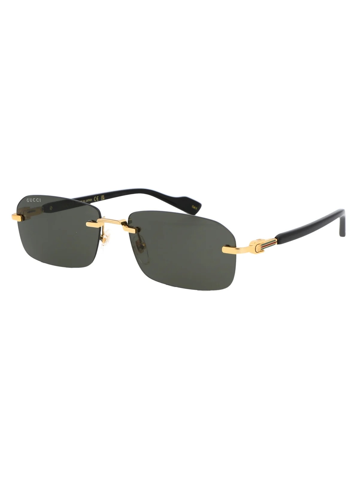 Gucci Gg1221s Rectangle Rimless Sunglasses — Acetate 2