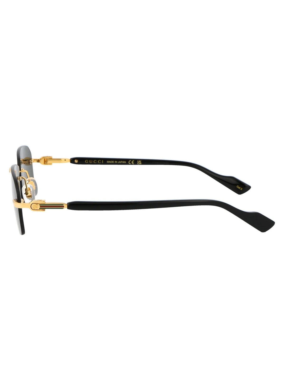 Gucci Gg1221s Rectangle Rimless Sunglasses — Acetate 3