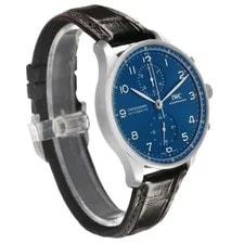 IWC Portugieser Chronograph Steel Blue Dial IW371606 3
