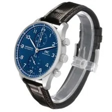 IWC Portugieser Chronograph Steel Blue Dial IW371606 4