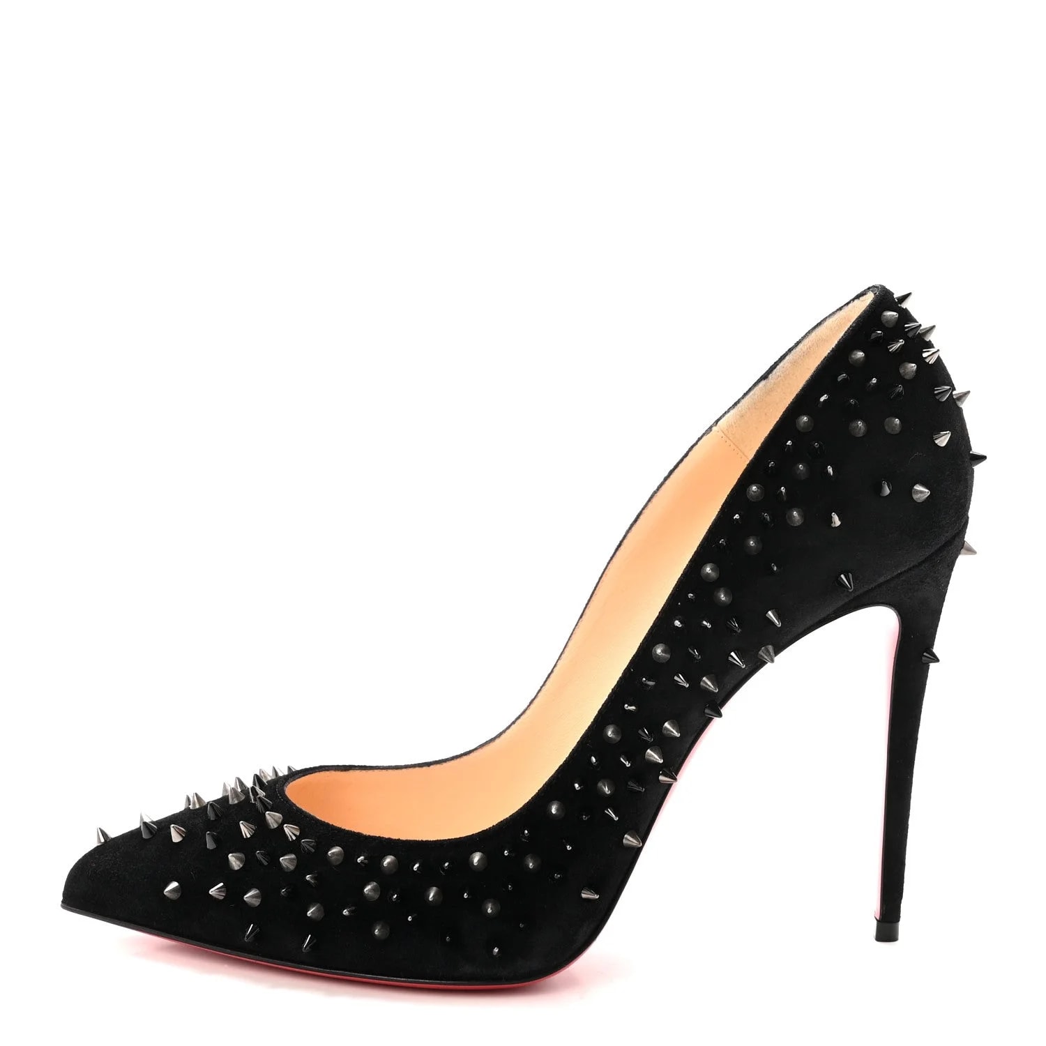 Christian Louboutin — Veau Velours Studded Escarpic 100 39.5 — Designer Shoe — resale