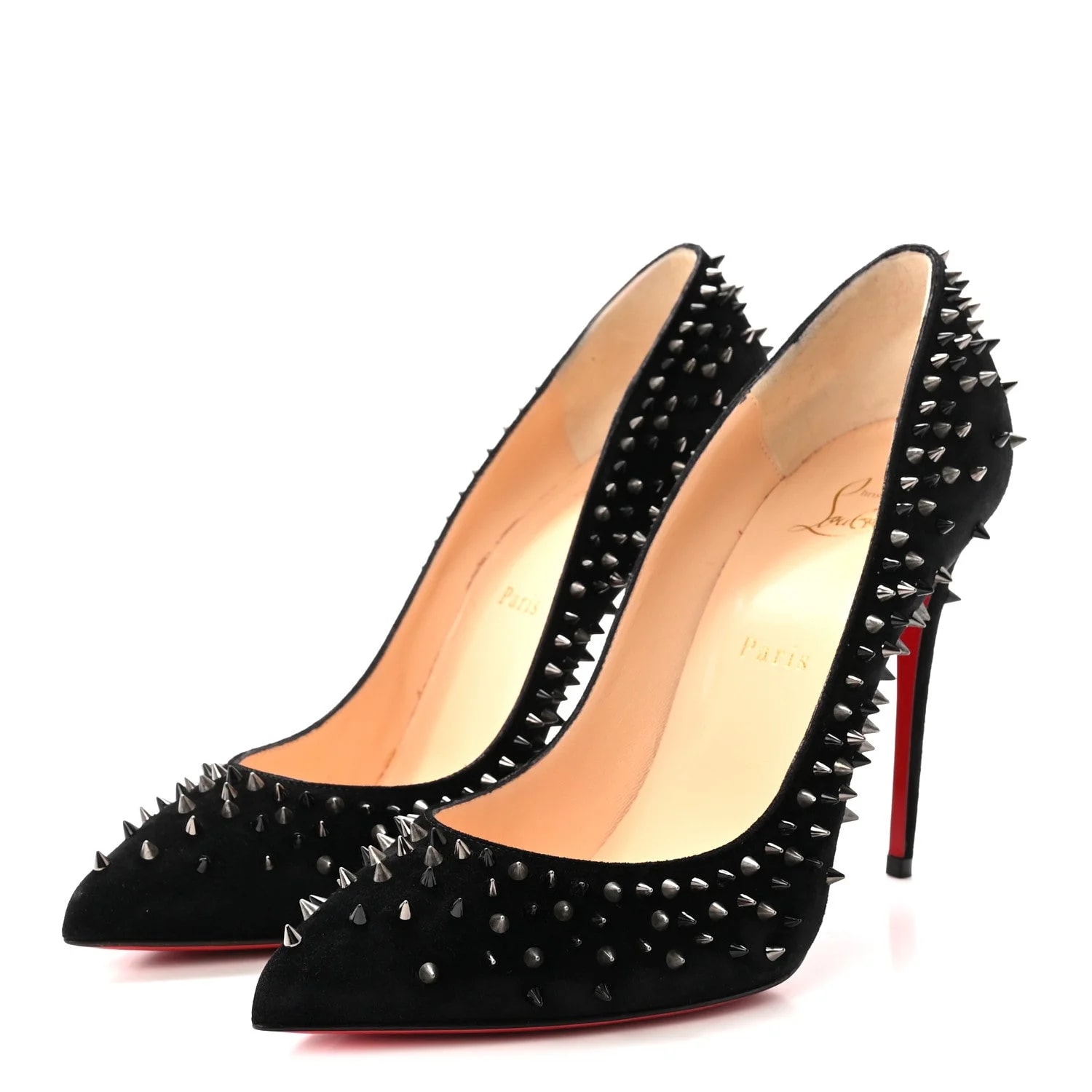 Veau Velours Studded Escarpic 100 39.5 3