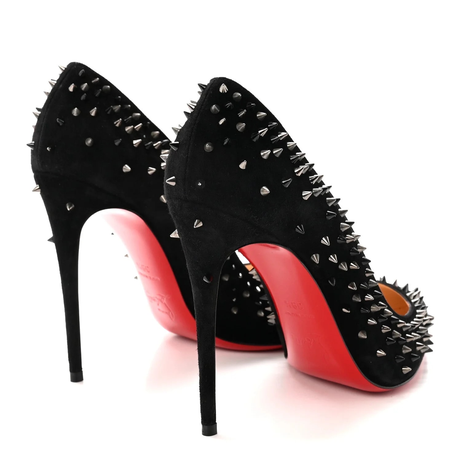 Veau Velours Studded Escarpic 100 39.5 4