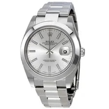Rolex — Rolex Datejust 41 Silver Dial Stainless Steel Automatic 126300SSO — Watch — resale