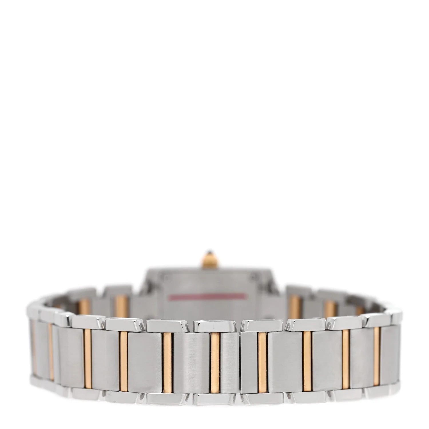 Stainless Steel 18K Yellow Gold 20mm Tank Francaise Quartz 3