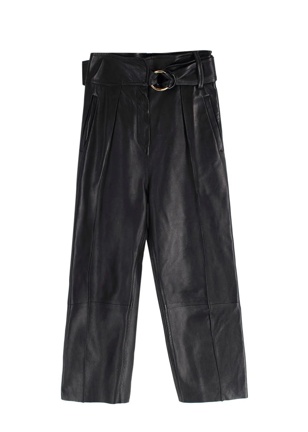 Petar Petrov — Petar Petrov Haena High-Waisted Trousers With Belt Detail — Accessory — resale