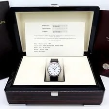 Patek Philippe 5116G Calatrava 18K White Gold With White Dial 2