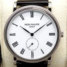 Patek Philippe 5116G Calatrava 18K White Gold With White Dial 3