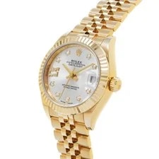 Rolex Datejust 28 279178G 28mm Yellow Gold Silver #WW385 2
