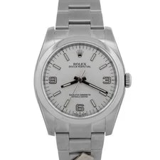 Rolex — Dominos 2015 Papers Stickered Rolex Oyster Perpetual Silver 36mm 116000 BOX — Watch — resale