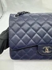 Auth Chanel Classic Flap With 2