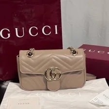 Gucci GG Marmont Spring Clip Flap Quilted V Mini - Unused #C5ENWO 2
