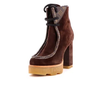 Louis Vuitton — Beaubourg Heeled Combat With — Designer Shoe — resale