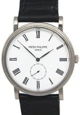 Patek Philippe — Patek Philippe Calatrava 5116 18k White Gold Enamel 36mm +Archive 5116G — Watch — resale