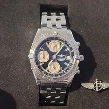 Breitling Chronomat A13352 Stainless Steel Black Dial Automatic 39mm Box Papers 2