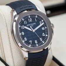 Patek Philippe Aquanaut in White Gold, Blue Dial Ref. 5168G Full Set! 2