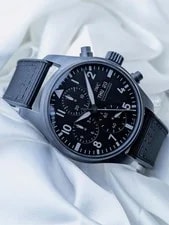 IWC Pilot Chronograph 41 TOP GUN Ceratanium Black Dial Ceramic Box & Papers 2