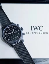 IWC Pilot Chronograph 41 TOP GUN Ceratanium Black Dial Ceramic Box & Papers 3
