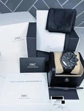 IWC Pilot Chronograph 41 TOP GUN Ceratanium Black Dial Ceramic Box & Papers 4