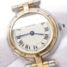 Cartier Panthere Vendome SM SM/24mm Steel 18K Yellow Gold Ivory Dial W25030B6 4