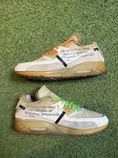 Size 10 Preowned Air Max 90 Off-White AA7293-100 3