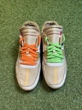 Size 10 Preowned Air Max 90 Off-White AA7293-100 4