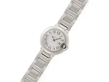 Cartier Ballon Bleu SM W69010Z4 Stainless Steel 28mm Silver Dial Quartz #DW1992 2