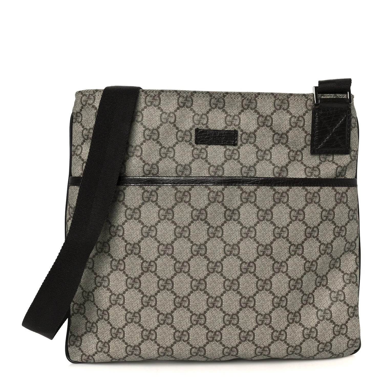Gucci — GG Plus Medium Flat Messenger Dark — Handbag — resale